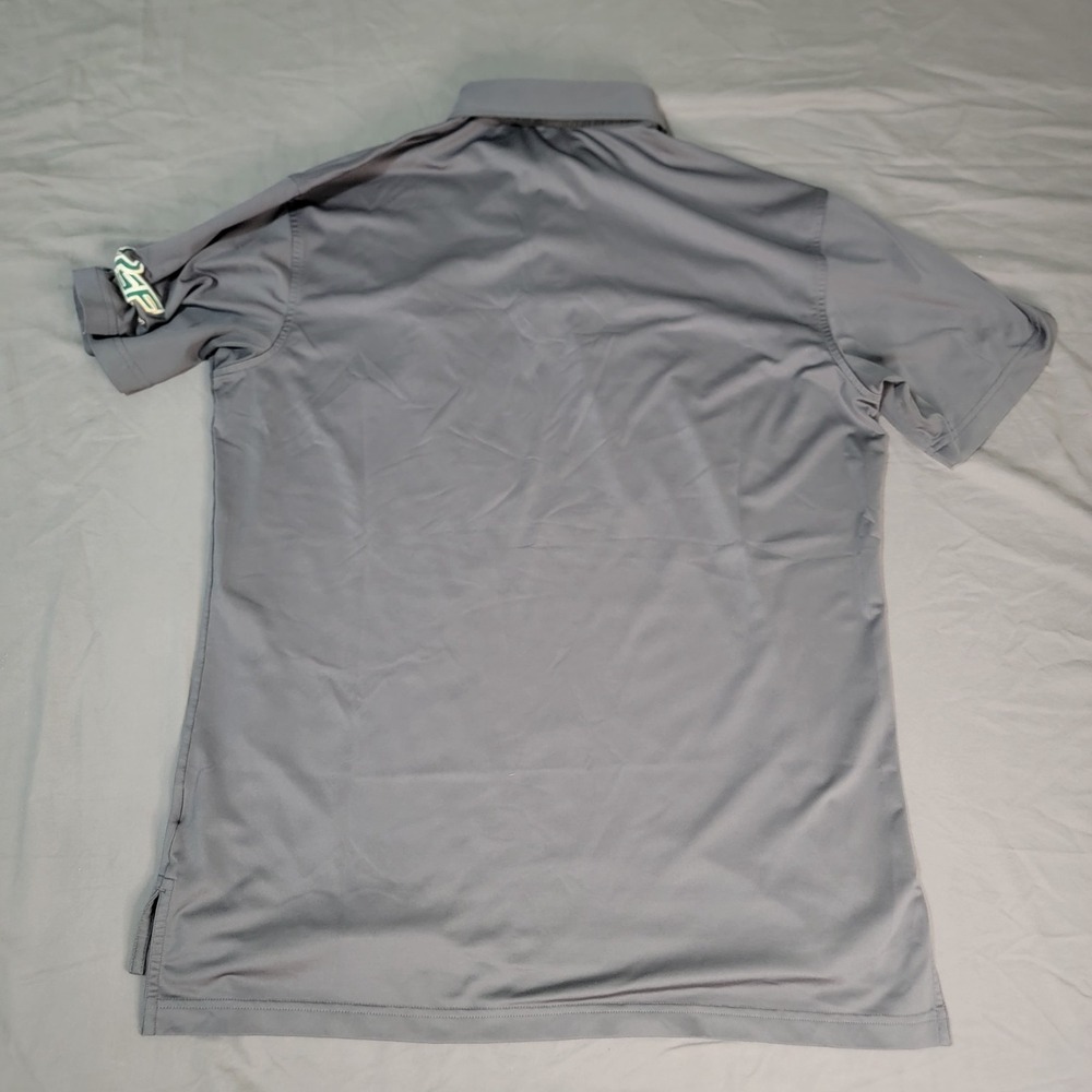 Peter Millar Polo Shirt Mens Medium Gray USF Bulls Football Golf Summer Comfort - Picture 3 of 6